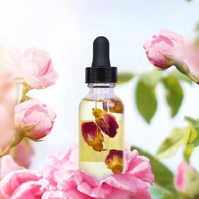 China Custom Rose Petal Essential Oil Aromatherapy Rose Petal Oil For Skin Care, Relaxation, Massage Skin Revitalizer OEM Rose Petal Oil For Skin for sale