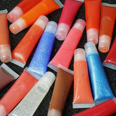 China Vegan Squeeze 10ml Vendor Lip Gloss Private Label Lip Gloss Light Pink Custom Tube Waterproof Waterproof Fast Delivery for sale