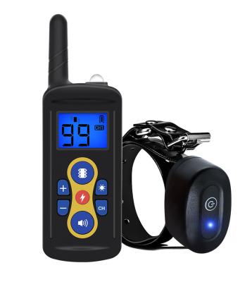 China Up To 800 Viable Electric Dog Training Collars Shock Vibration Dog Training Collar Walkie Talkie Dog Training Collar With Remote for sale