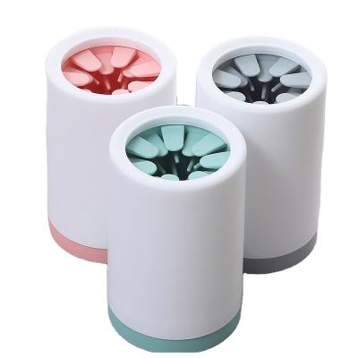 China Wholesale Stocked Detachable Portable Dog Paw Cleaner Cup Dog Foot Wash Cup Factory For Washing Dogs Paws for sale