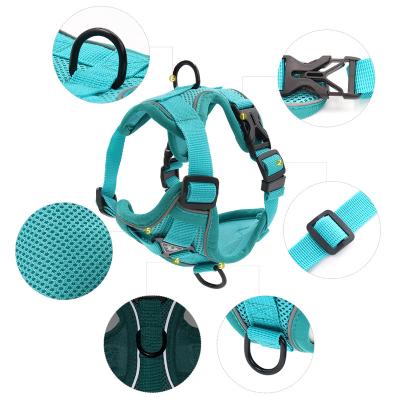 China Wholesale Polyester Mesh Reflective Step In Leash Set Weight Chest No Pull Vest Cute Dog Harness For Small Medium Large Pet for sale