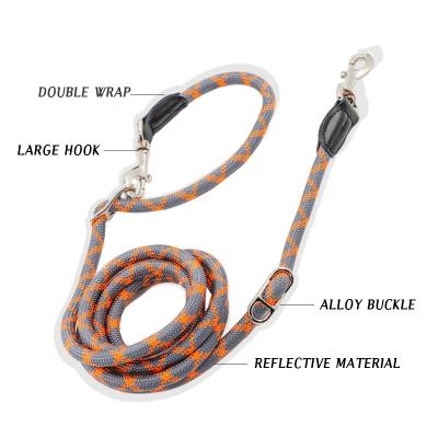 China Multifunction Alarm Clock Custom Running Hands Free Training Long Hands Free Tangle Lead Rope Pet Leashes For Two 3 Dogs for sale