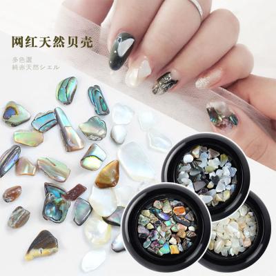 China 3d Nail Art DIY Decoration Japanese Nail Natural Irregular Shell Flakes Texture Stones DIY 3D Nail Art Jewelry for sale