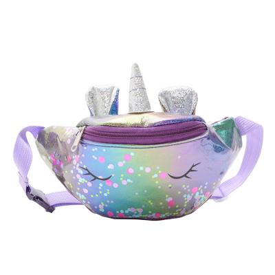 China 2020 Water Proof Baby Unicorn Waist Bag Kids Cartoon Chest Bag Kids Pussy Pack for sale