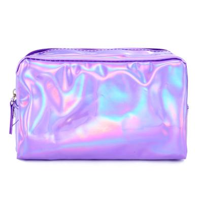 China Fashion glitter laser toiletry clutch bag hologram beauty makeup pouch, popular cosmetic bag for sale