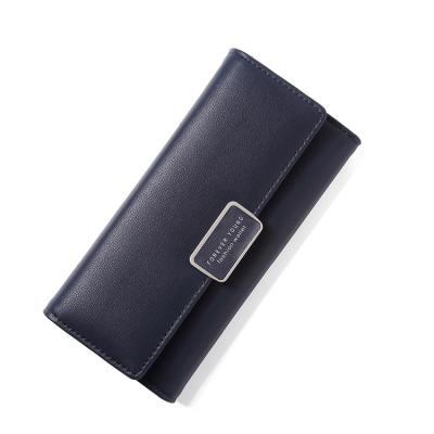 China Wholesale Fashion Women Anti Long RFID Wallet Fashion PU Clutch Purse Bag for sale