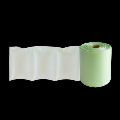 China Compostable Bubble Film Low Cost Zero Zero Filling Bags Packaging Pillow Bubble Air Cushion Film Roll for sale