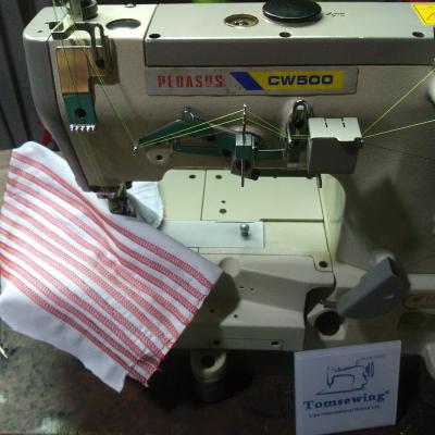 China Garment Shops W500 Flat Used Interlock Sewing Machine Coverstitch Used Maquinas De Coser Industriales Usedas for sale