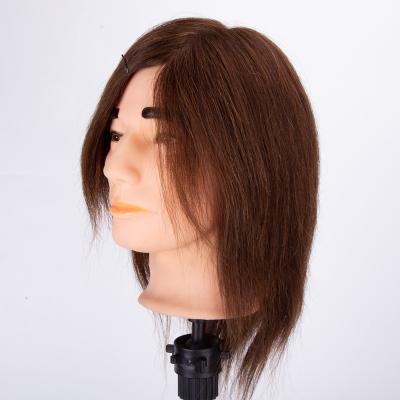 China Silky Straight Wave Hair Practice Head Shaping Head For Hairdresser for sale