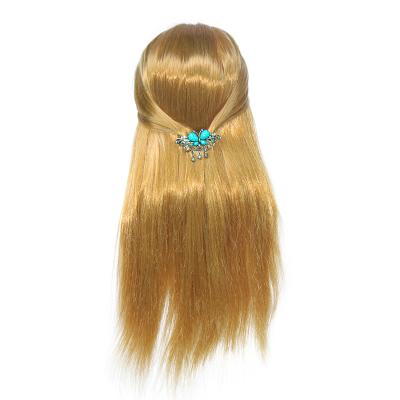 China Silky Straight Wave Cheap Synthetic Hairdresser Cosmetology Training Head , Dummy Hair Mannequin Training Head for sale