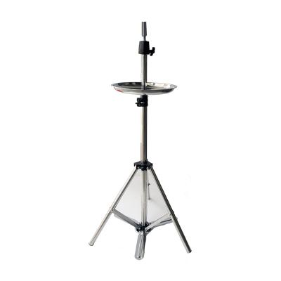 China Hair Salon Tools Adjustable Training Mannequin Tripod Stand Holder Wig Head Stand for sale