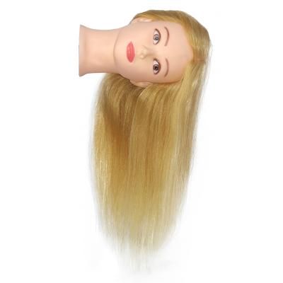 China Free Shipping Hair Dye Mannequin Training Head Hairdressing Training Model Head Manikin Cosmetology Female Doll Head for sale