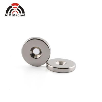 China Industrial Magnet Generator N52 Ring Countersunk Magnet Manufacturer for sale