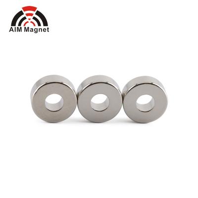 China Industrial magnet magnetic materials zinc coated neodymium ring magnet for sale for sale