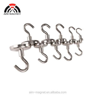 China Industrial Magnet Strength Strong Neodymium Magnet Holding Decorative Powerful Magnetic Hooks for sale