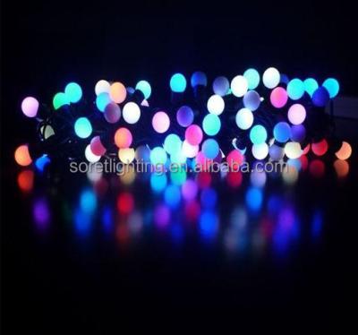 China ROAD Automatic Color Changing Led Ball Light / Outdoor Light String Christmas for sale