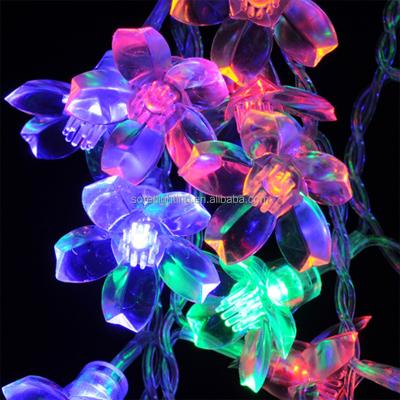 China Outdoor Decorative Sakura / Cherry Blossoms LED String Light 10M100LED for sale