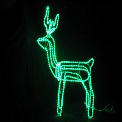 China Commercial Use Blue Color Reindeer Shape LED Christmas Pattern Light for sale