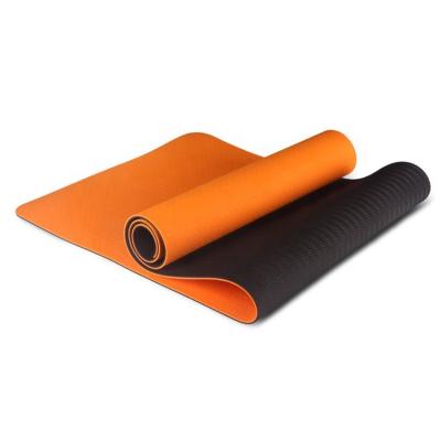 China Wholesale Eco-Friendly Non-Slip 4 Tape Yoga Mat Custom Made Yoga 6 8 10mm Anti-Slip Tape Mat Supported for sale