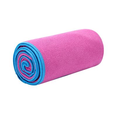 China Custom Print QUICK DRY Logo Microfiber Yoga Towel Non Slip Yoga Mat Cover Comfortable Hot Yoga Mat Towel for sale