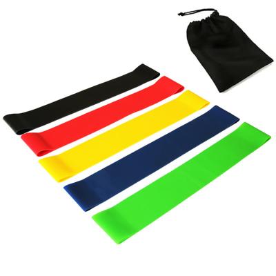 China Eco-Friendly Wholesale Elastic Exercise Resistance Bands Latex Set Mini Loop Band Training for sale