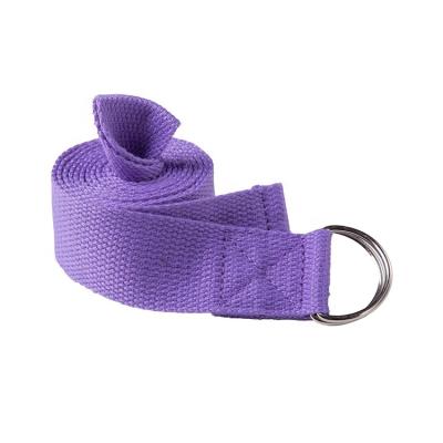 China Yoga Promote Safely Take Longer Accept Woven Stretch Yoga Strap Belt Custom With Logo for sale