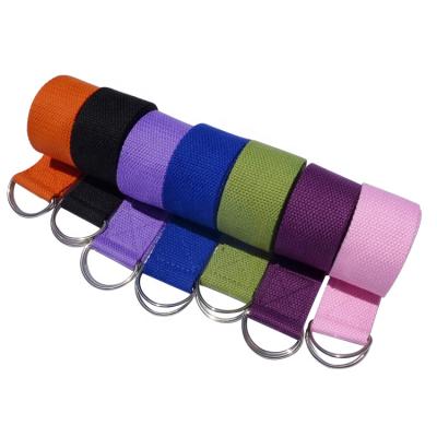 China 100% Cotton Top Selling Yoga Mat Stretch Strap Bulk Supply Yoga Strap Yoga Belt for sale