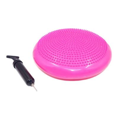 China Eco-friendly Stability Exercise PVC Massage Balance Seat Air Cushion Inflatable Balance Cushion for sale