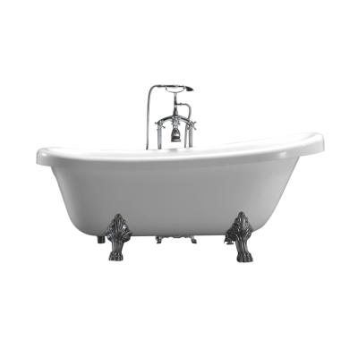 China Retro Freestanding Vintage Bathtub with Four Legs, Slipper Cast Iron Bathtub, Durable Bathtub for sale