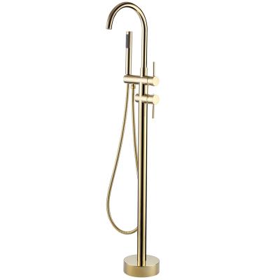 China Without Slide Bar China 2020 Mounted Freestanding Brassed Bathtub Faucet High Quality for sale