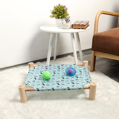 China Hot Rated High Cooling Dog Cat Cushion Foldable Pet Bed Removable Cover Chew Proof 52*48*13 cm Suitable for Cats and Small Dogs for sale