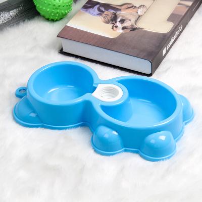 China New Fashionable Sustainable Pet Water Bowl for Cat and Dog 2 in 1 Functional Dog Food Bowl Pet Feeder Dispenser for sale