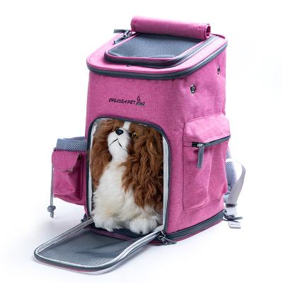 China Puppy Sustainable Travel Backpack Shoulder Dog Fashion Portable Cat Carrying Breathable Pet Carrier Bag For Pet for sale