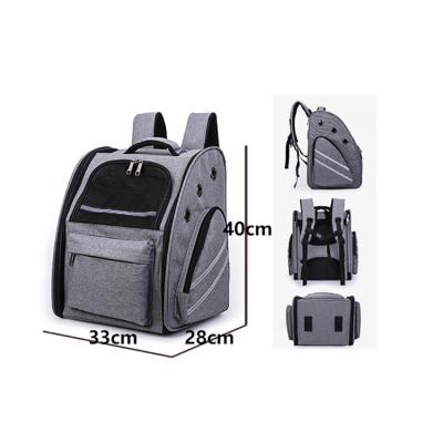 China Wholesale Portable Pet Dog Cat Airline Carrier Backpack Outdoor Traveling Breathable Viable for sale