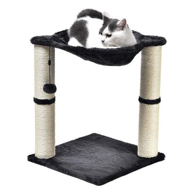 China Hot Sale Color Cat Climbing Stocked Quilting Frame Scratching Post Grind Claw Interactive Toy Cat Condo Tree Tower Premium for sale