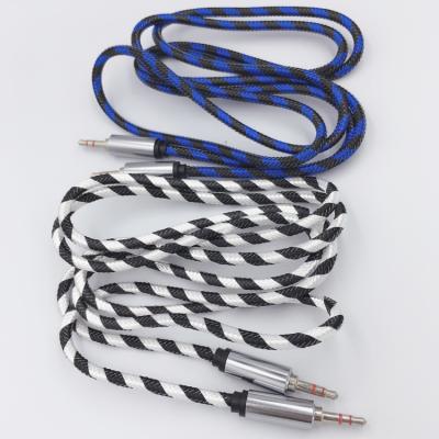 China The best aux cable. 2019 multimedia metal usb nylon 4 foot 5 foot 1.5M car sale 3.5mm for sale