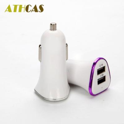 China Mobile Phone Fast Charging Dual Usb Usb Adapter Triangle Car Fast Charging Charger For Mobile Phone for sale