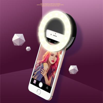 China Make Pics and Videos More Beautiful 2019 New RK14 Mobile Phone Portable Universal 4 Lighting Controls Instant Selfie Ring Light for sale