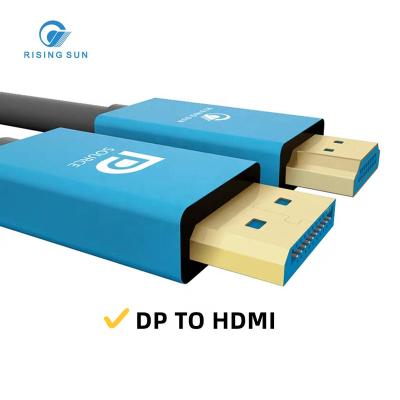 China Wholesale Plug and Play Cabo 1.8M DP to DP Adapter Metal Cable Male to Male Laptop PC Display Port to TV 2.0v HDMI Cable 4k for sale