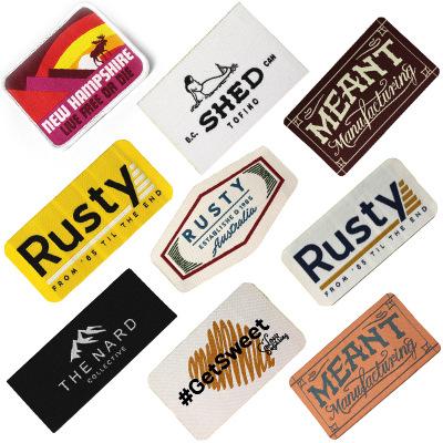 China Wholesale Professional Manufacturing Logo Fashion Brand Garment Woven Custom Clothing Wash Care Label Washable for sale