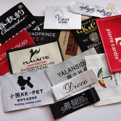 China Fashion Damask Washable Custom Garment Woven Labels For Apparel Making for sale