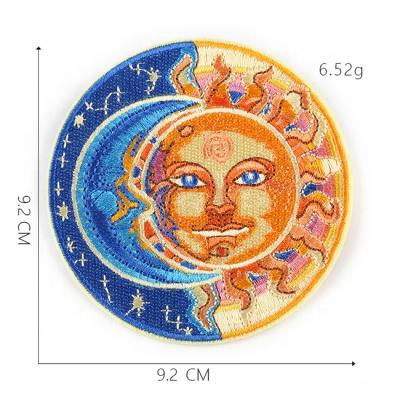 China custom 3D fabric embroidered patch badges sew on embroidery patches apparel woven patch for sale