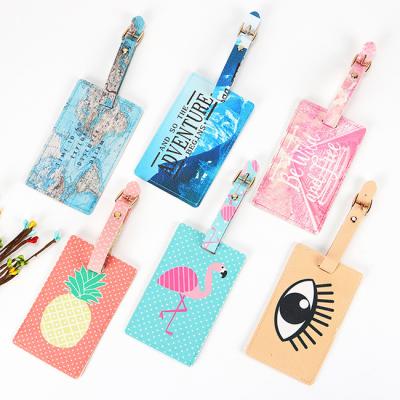 China Luggage Wholesale Personalized Custom Logo Plastic Soft PVC Rubber Luggage Tags Creative Gifts For Travel for sale