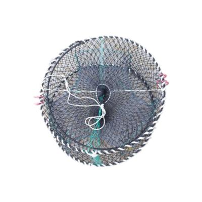 China Wholesale Folding Portable CRAB Crab Trap Fish Cage With Plastic Coated Steel for sale