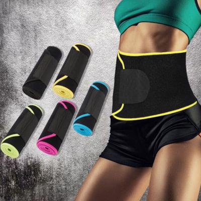 China New Neoprene Stomach Support Belt Compression Adjustable Waist Trainer Portable Slim And Shaper Belly Sweat Slimming Belt Waist Trimmer for sale