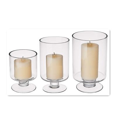 China New Arrival Home Glass Votive Candle Holders Decoration Glass Candle Holders For Pillar Candles for sale