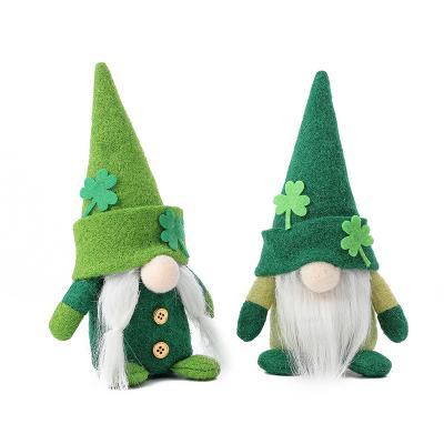 China Irish Blue Funny Christmas Hats Christmas Festival Promotion Christmas Gift Factory Rudolph Doll Ride Green Hat for sale