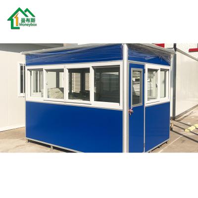 China Sentry Box/Guard House/Kiosk/Cabin/Prefab Rooms Sandwich Panel Guard House Colored Outdoor Prefab Kiosk Cabin for sale