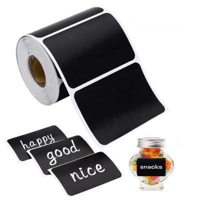 China Hot Selling Chalkboard Eco-Friendly PVC Removable Sticker Waterproof Pantry Label For Jar Bottle Organization for sale