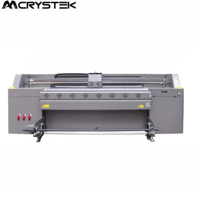 China Printing Shops Printer Multifunctional 1.8m Hybrid Roll To Roll Printer Leather I3200 KT Board Leather UV Hybrid Printer for sale